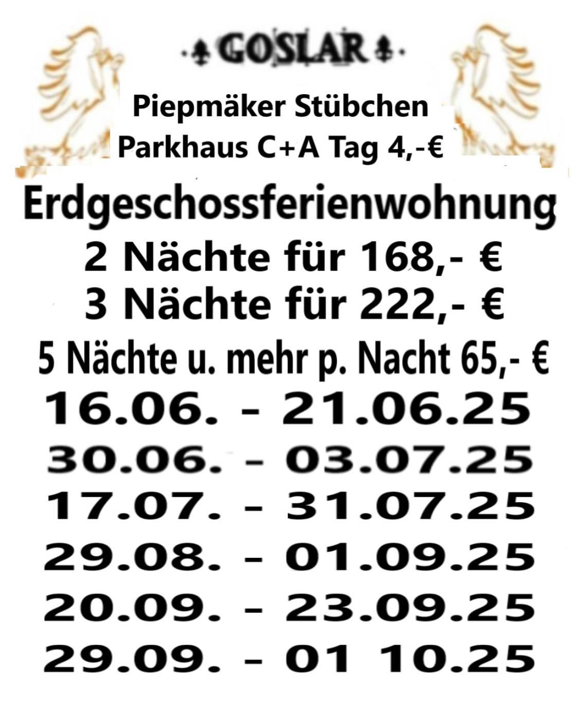 Apartamento Piepmäker Stübchen Goslar Exterior foto